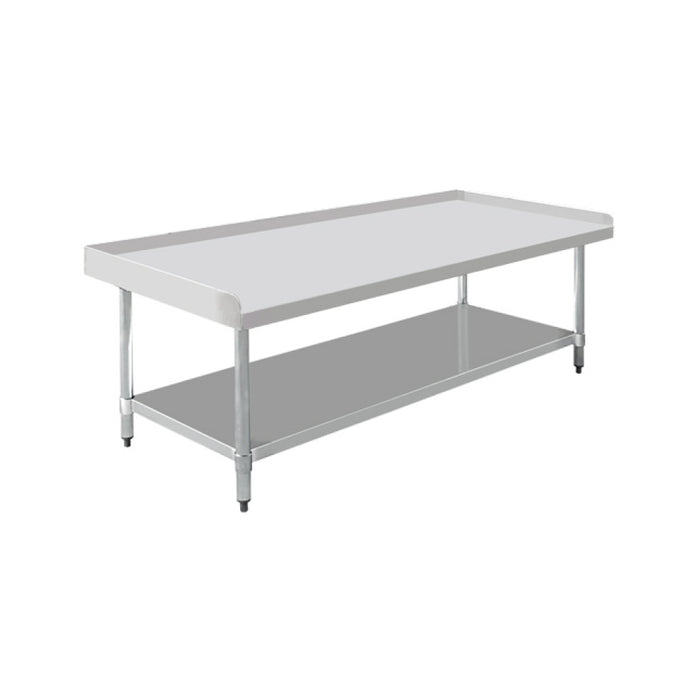 Nella 30″ x 72″ All Stainless Steel Equipment Stand with Undershelf and Legs - 47699