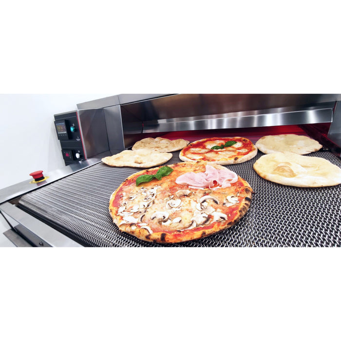 Trento 124.40" Pizzagroup Dragon High-Productivity Static Conveyor Pizza Oven with 32″ Wide Belt – 208 V, 31 kW