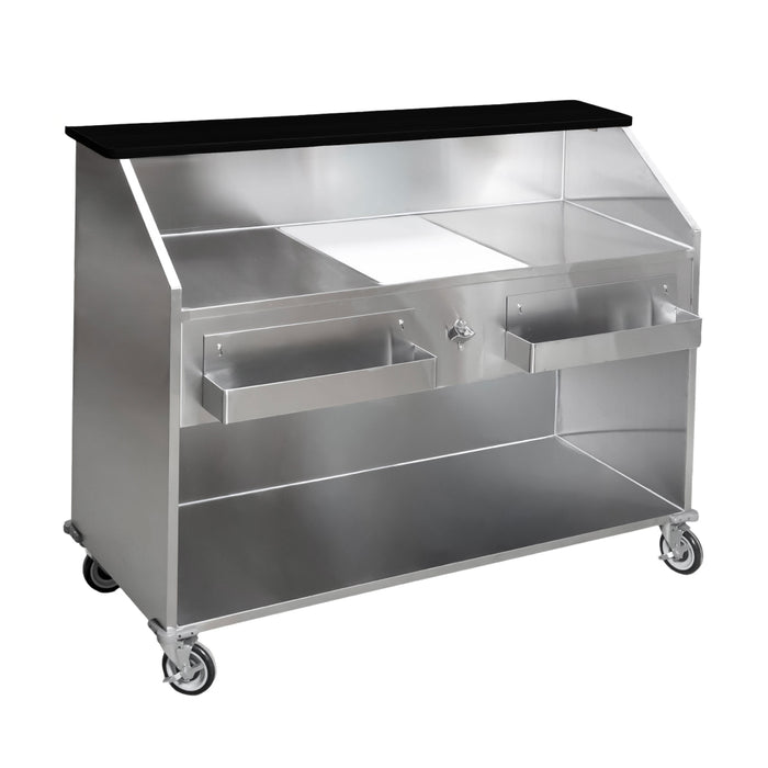 Nella 61" Portable Bar with Open Bottom & Ice Bin - 48066