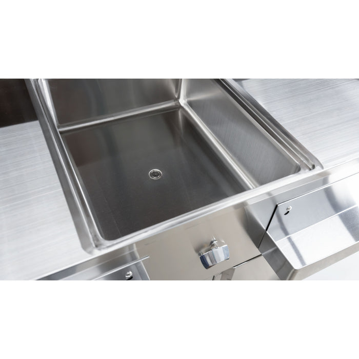 Nella 61" Portable Bar with 2 Hinge Doors, Locks & Ice Bin - 48067