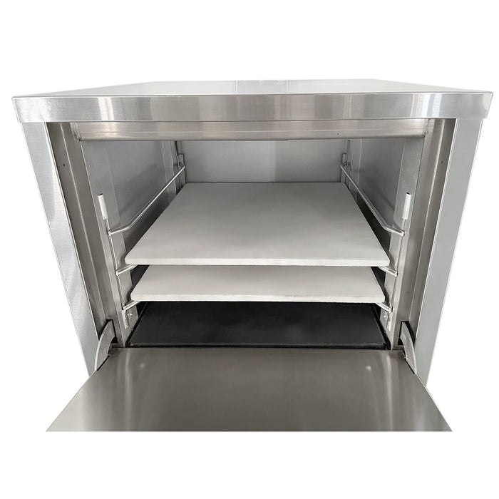 Nella 19.5" Single Chamber Countertop Natural Gas Pizza Oven - 32,000 BTU - 48080