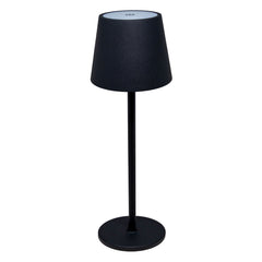 Nella 4.3” x 15” Black Cordless Rechargeable LED Table Lamp - 5 V - 48507