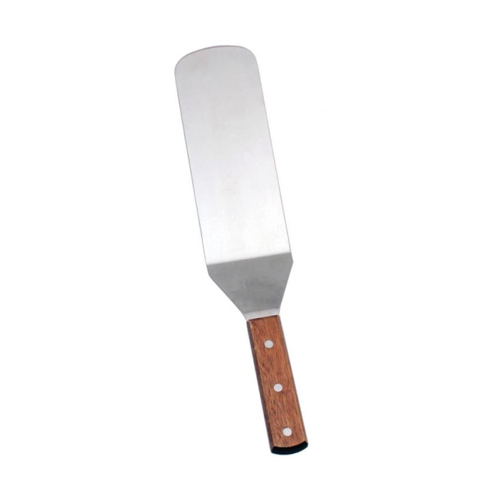 Nella 7.5" x 2.8" Stainless Steel Solid Turner with Wooden Handle - 80005