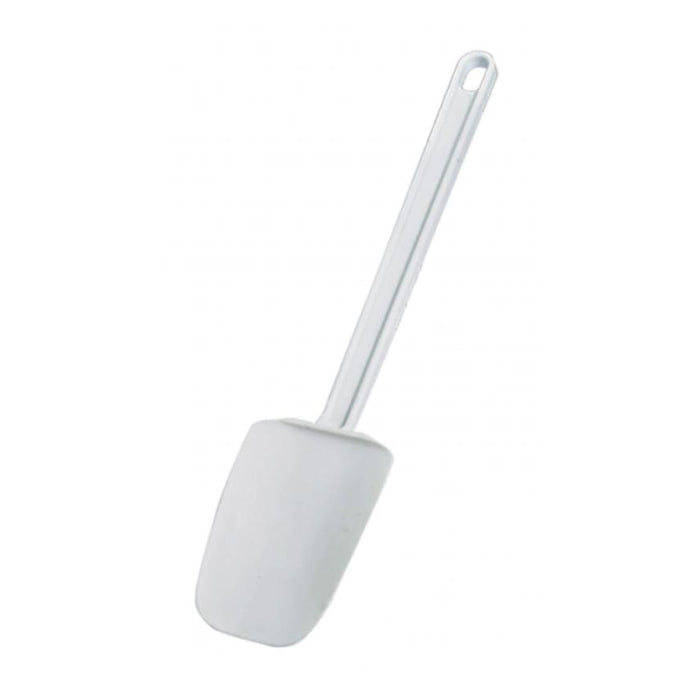 Nella 14" White Rubber Spoonula with Plastic Handle - 80052