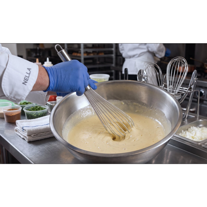 Nella 12" Stainless Steel Piano Whip/Whisk - 80076