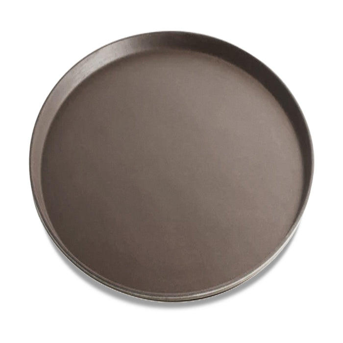 Nella 11" Round Non-Skid Serving Tray - Brown - 80112