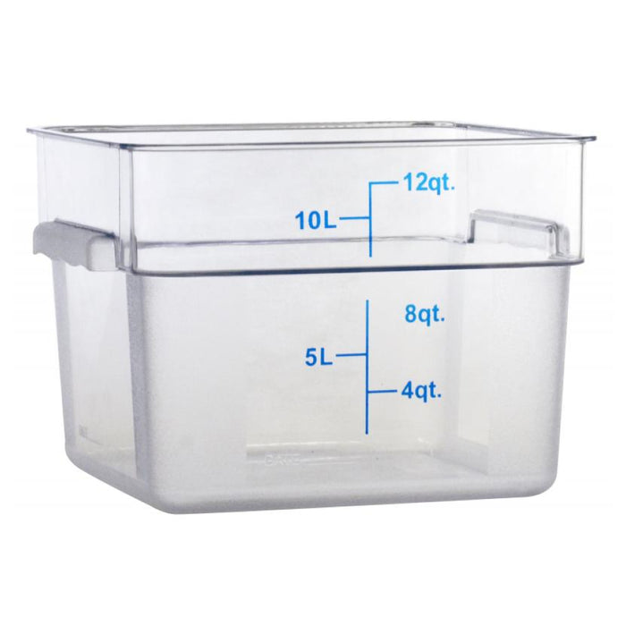 Nella 12 Qt. Polycarbonate Clear Square Food Storage Container - 80167