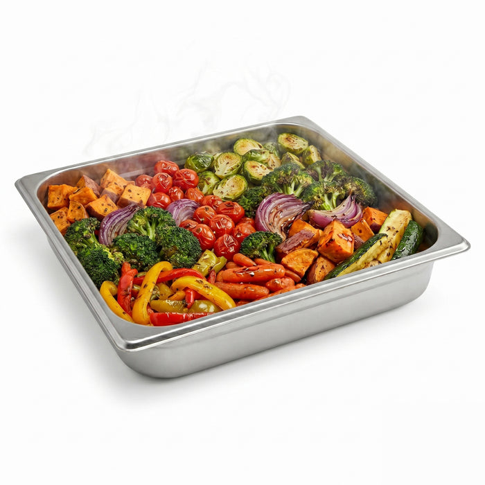 Nella 2/3 Size Stainless Steel Steam Table Pan, 2.5" Deep - 80613