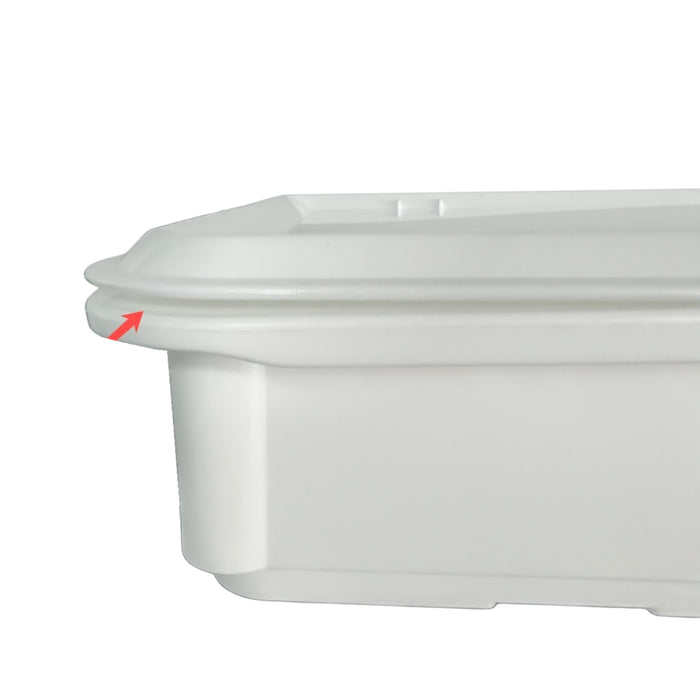 Nella 18″ x 12.75" Lid for Stackable Pizza Dough Proofing Boxes - 81153
