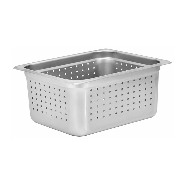 Nella 10.3" Half Size Perforated Steam Table Pan with 6" Deep