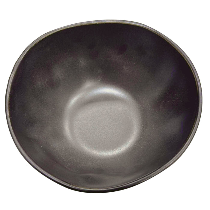 Nella 6" Organic Black Porcelain Bowl - 16/Case - ORG 15 BK