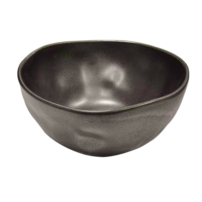 Nella 6" Organic Black Porcelain Bowl - 16/Case - ORG 15 BK