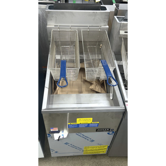 (SCRATCH & DENT) Pitco 65C+ 65-80 Lb. Natural Gas Tube Fired Floor Fryer - 150,000 BTU