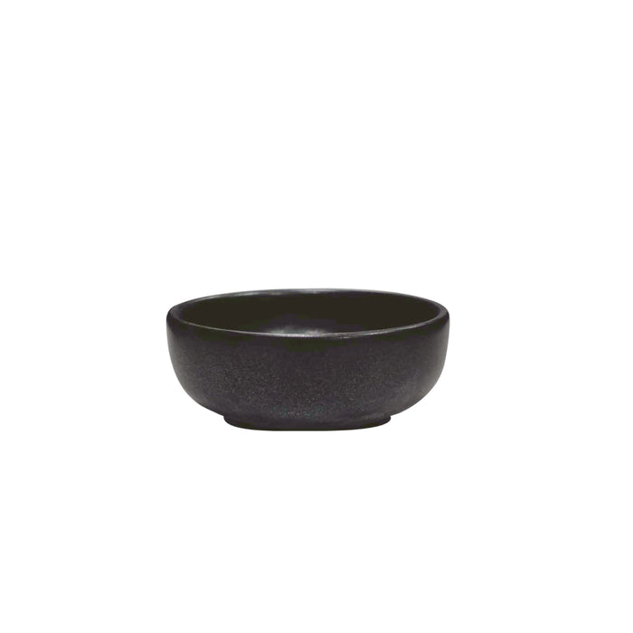 Nella 3" Black Round Deep Porcelain Bowl - 48/Case - 7104 BLACK