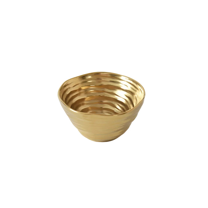 Pampa Bay 4" Dorato Gold Round Porcelain Snack Bowl - 2/Case - DOR2994G