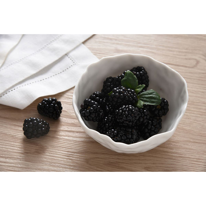 Pampa Bay 5" Willow White Round Porcelain Snack Bowl - 2/Case - WOW1811WH