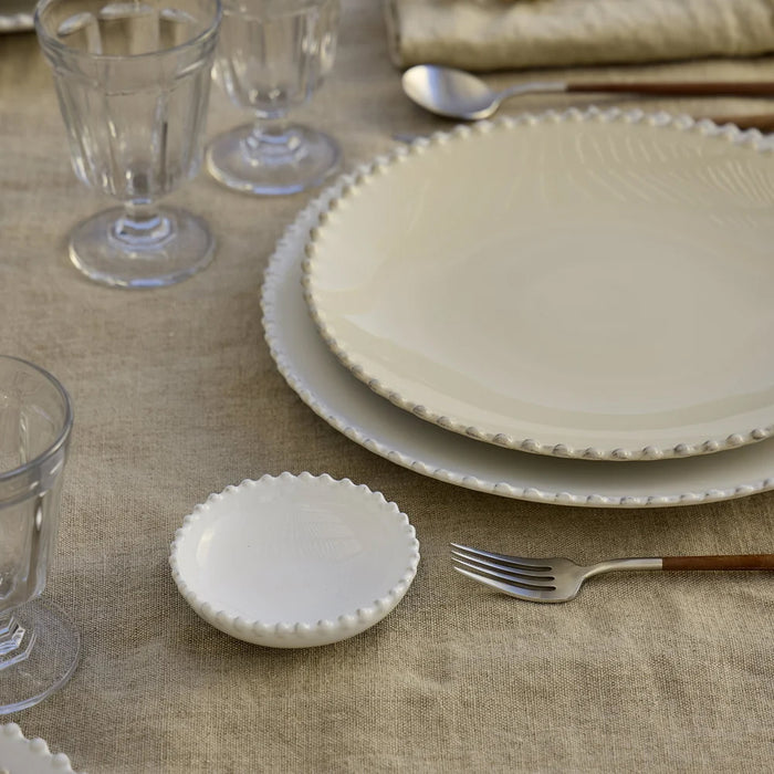 Costa Nova 4.25" Pearl White Round Stoneware Mini Serving Bowl - 6/Case - PEN111-WHI