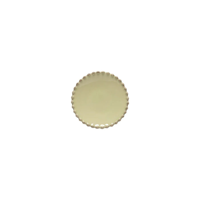 Costa Nova 5" Pearl Lily Green Round Stoneware Mini Appetizer Plate - 6/Case - PEP133-LLY