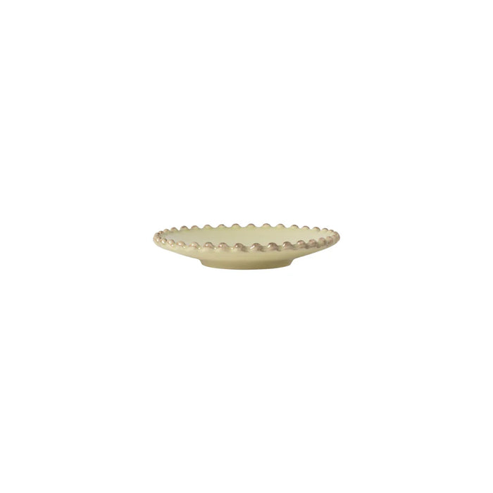 Costa Nova 5" Pearl Lily Green Round Stoneware Mini Appetizer Plate - 6/Case - PEP133-LLY