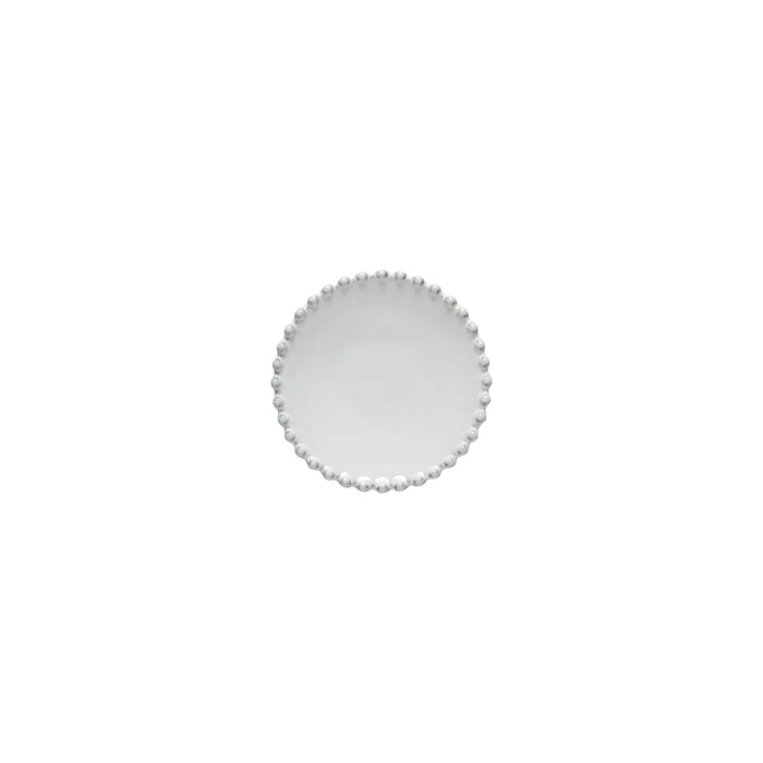 Costa Nova 5" Pearl White Round Stoneware Mini Appetizer Plate - 6/Case - PEP133-WHI