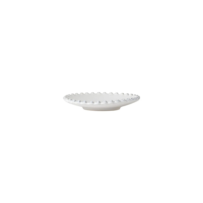 Costa Nova 5" Pearl White Round Stoneware Mini Appetizer Plate - 6/Case - PEP133-WHI