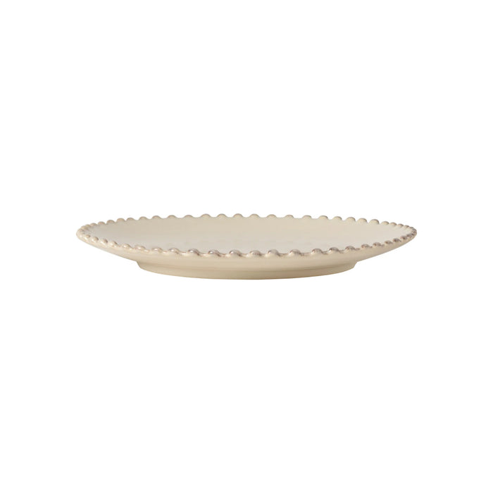 Costa Nova 8.75" Pearl Cream Round Stoneware Salad/Dessert Plate - PEP222-CRM