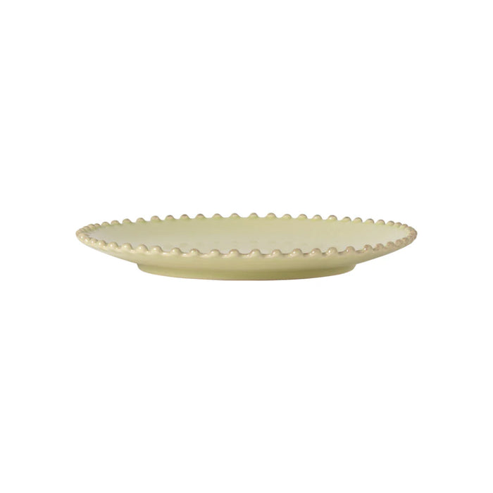 Costa Nova 8.75" Pearl Lily Green Round Stoneware Salad/Dessert Plate - PEP222-LLY