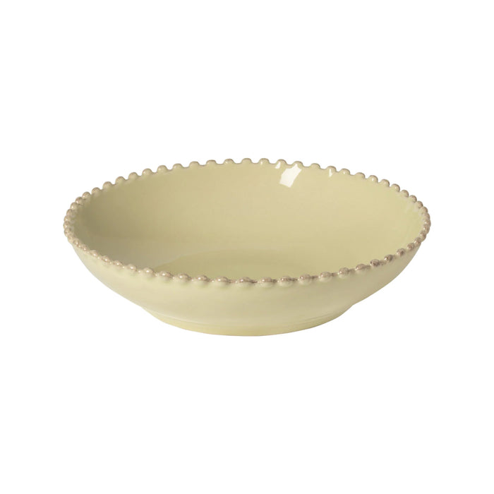 Costa Nova 9.25" Pearl Lily Green Round Stoneware Soup/Pasta Bowl - PEP231-LLY
