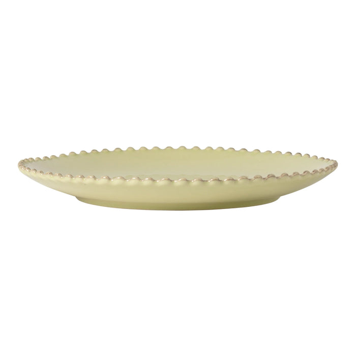 Costa Nova 11" Pearl Lily Green Round Stoneware Dinner Plate - PEP282-LLY