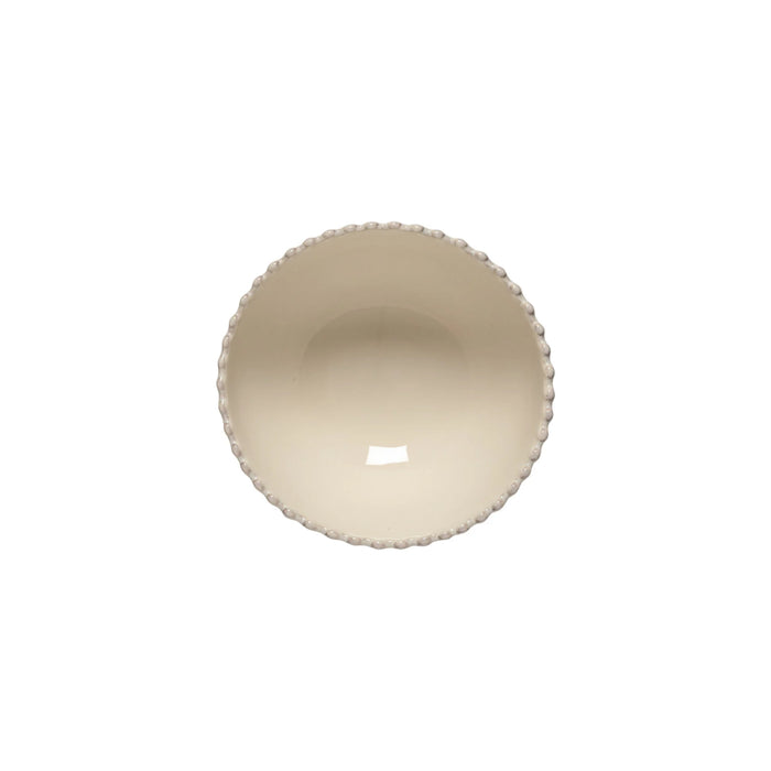 Costa Nova 6.5" Pearl Cream Round Stoneware Soup/Cereal Bowl - PES161-CRM
