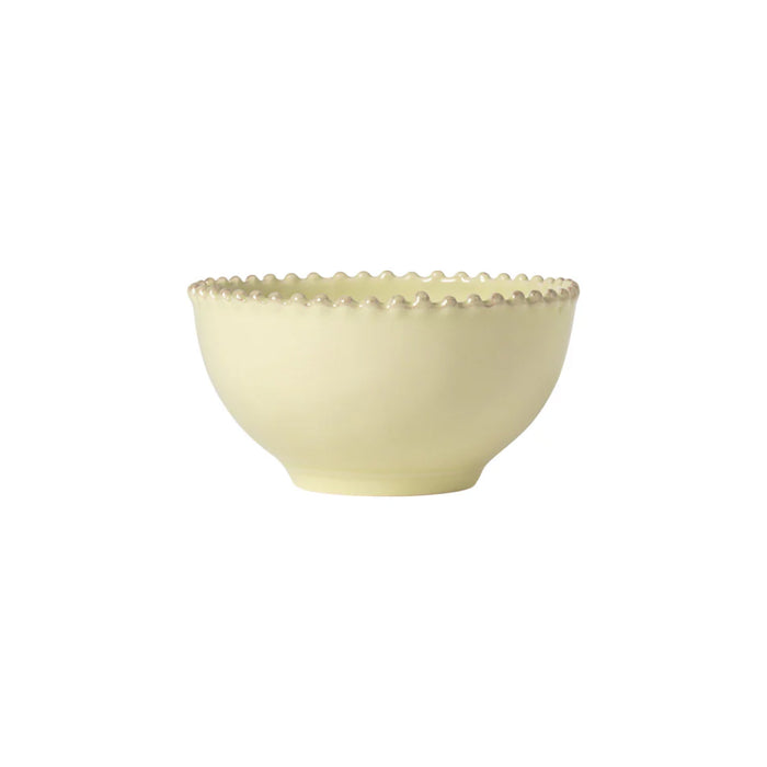 Costa Nova 6.5" Pearl Lily Green Round Stoneware Soup/Cereal Bowl - PES161-LLY