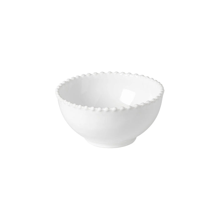 Costa Nova 6.5" Pearl White Round Stoneware Soup/Cereal Bowl - PES161-WHI