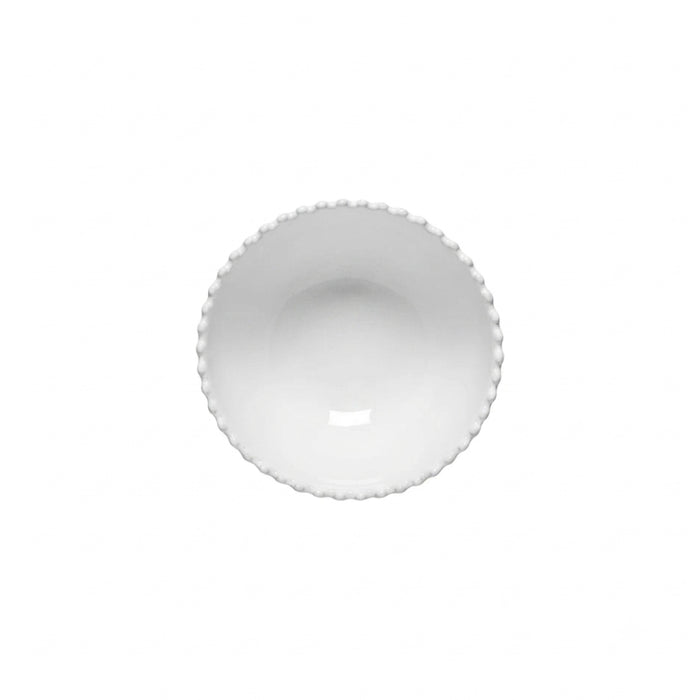 Costa Nova 6.5" Pearl White Round Stoneware Soup/Cereal Bowl - PES161-WHI