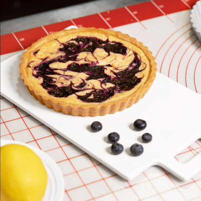 Fat Daddio's 4" Anodized Aluminum Fluted Tart Pan - PFT-425