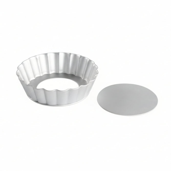 Fat Daddio's 3" Anodized Aluminum Fluted Tart Pan - PFT-375