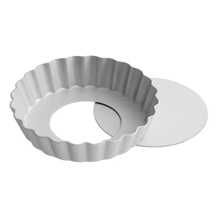 Fat Daddio's 4" Anodized Aluminum Fluted Tart Pan - PFT-425