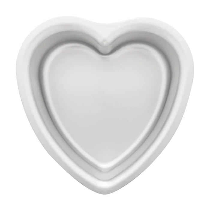 Fat Daddio's 12" x 3" Anodized Aluminum Heart-Shaped Cake Pan - PHT-123