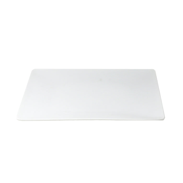 Nella 10.4" White Square Porcelain Azia Plate - 24/Case - 50110