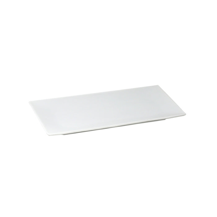 Nella 9" x 5.5" White Rectangular Porcelain Azia Plate - 50413