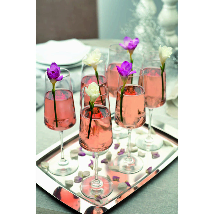 RCR Cristalleria Italiana 12 Oz. Aria Champagne Flute Glass - 6/Case - A36