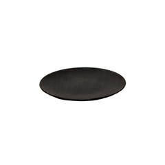 Nella 6.4" Black Round Porcelain Plate - 24/Case - CP10106 BLACK