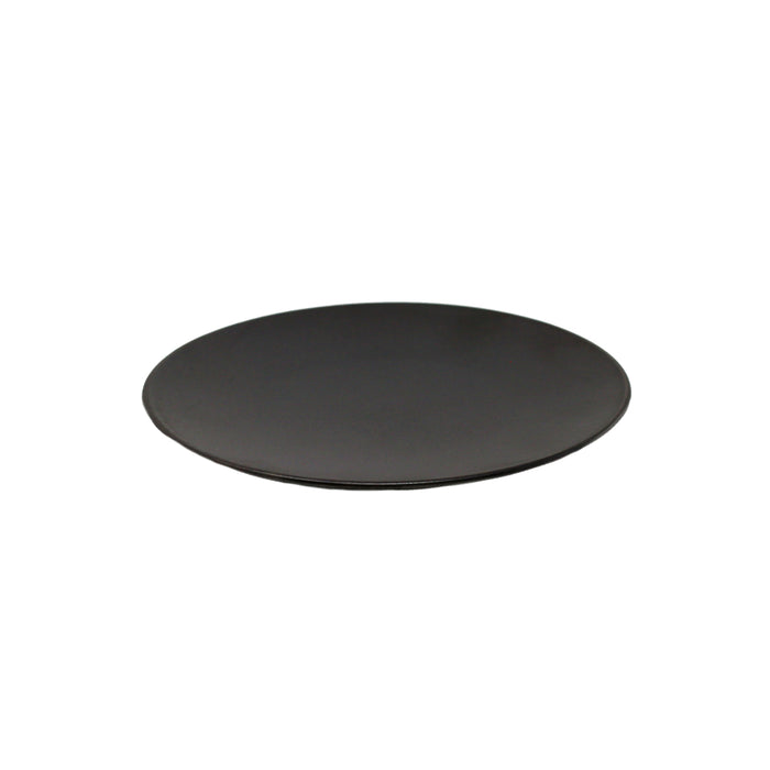 Nella 8" Black Round Coupe Porcelain Plate - 24/Case - CP10108 BLACK