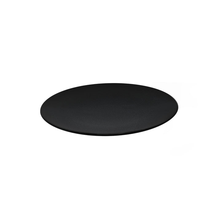 Nella 8" Moon Black Round Coupe Porcelain Plate - 24/Case - CP10108P MOON