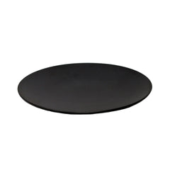Nella 10.8" Black Round Coupe Porcelain Plate - 24/Case - CP10110 BLACK