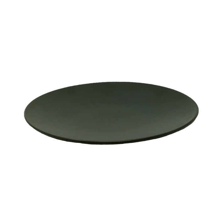 Nella 10.8" Olive Round Coupe Porcelain Plate - 24/Case - CP10110 OL