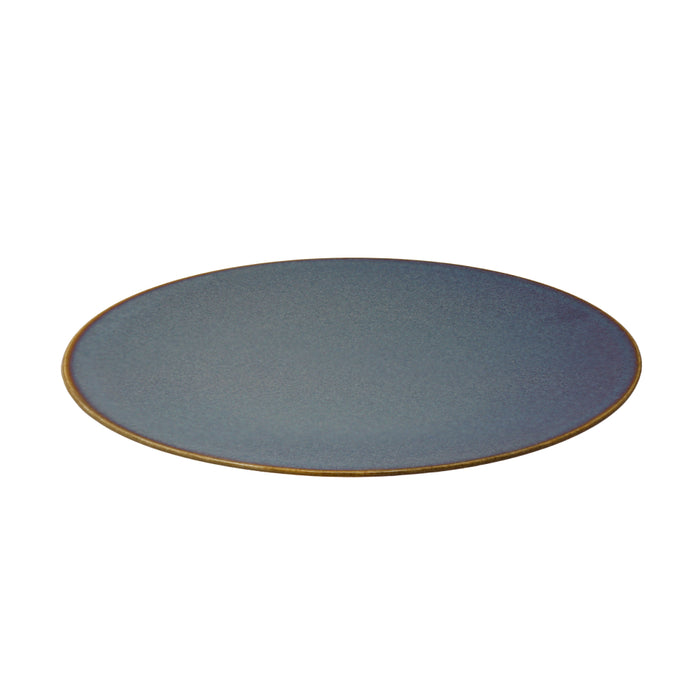 Nella 12.8" Azure Round Coupe Porcelain Plate - 12/Case - CP10112 AZURE