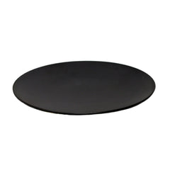 Nella 12.8" Black Round Coupe Porcelain Plate - 12/Case - CP10112 BLACK