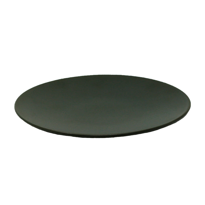 Nella 12.8" Olive Round Coupe Porcelain Plate - 12/Case - CP10112 OL