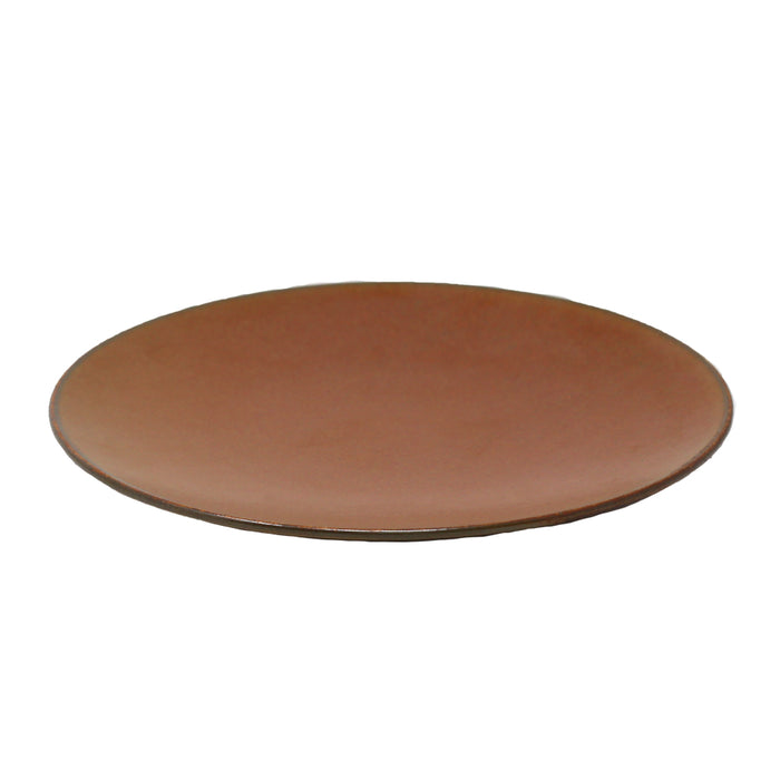 Nella 12.8" Rustic Round Coupe Porcelain Plate - 12/Case - CP10112 R5G