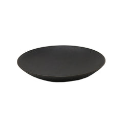 Nella 9.8" Black Round Porcelain Coupe Plate - 24/Case - CP10210 BK